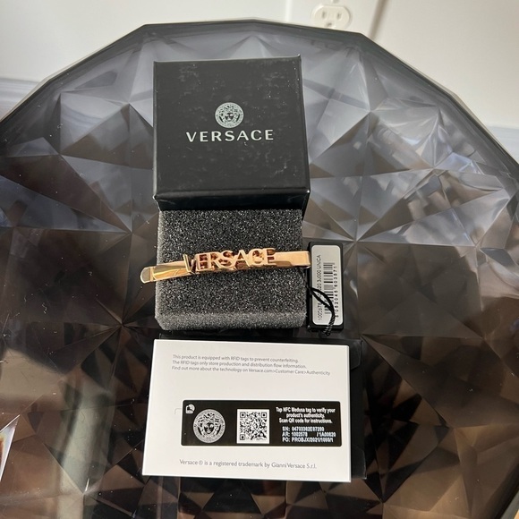 Versace Versace Goldtone Hair Pin - Picture 1 of 8
